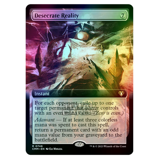 Magic The Gathering - Commander Masters - Desecrate Reality (Extended Art) - 0746 (Foil)