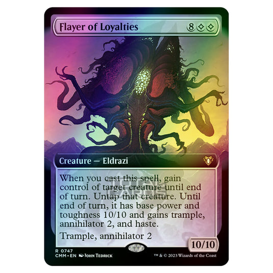 Magic The Gathering - Commander Masters - Flayer of Loyalties (Extended Art) - 0747 (Foil)