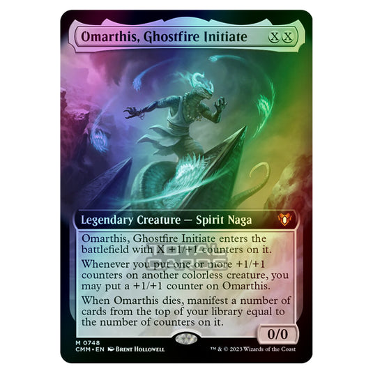 Magic The Gathering - Commander Masters - Omarthis, Ghostfire Initiate (Extended Art) - 0748 (Foil)