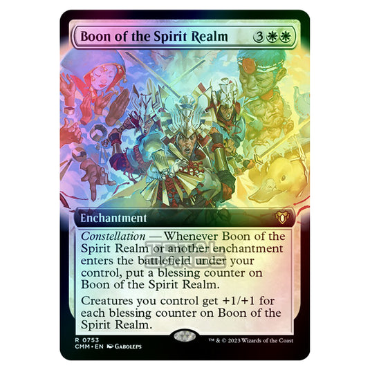 Magic The Gathering - Commander Masters - Boon of the Spirit Realm (Extended Art) - 0753 (Foil)