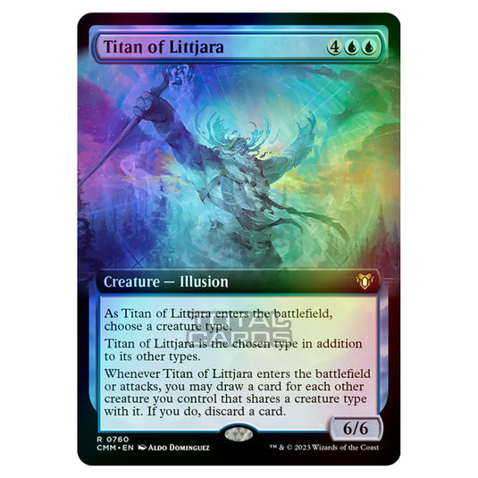 Magic The Gathering - Commander Masters - Titan of Littjara (Extended Art) - 0760 (Foil)