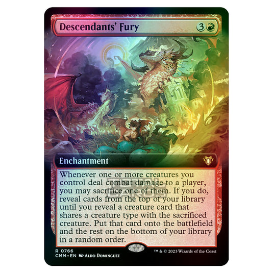 Magic The Gathering - Commander Masters - Descendants' Fury (Extended Art) - 0766 (Foil)