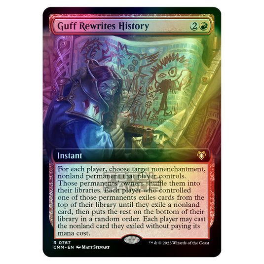 Magic The Gathering - Commander Masters - Guff Rewrites History (Extended Art) - 0767 (Foil)