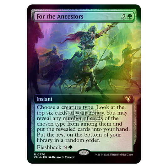 Magic The Gathering - Commander Masters - For the Ancestors (Extended Art) - 0770 (Foil)