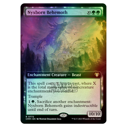 Magic The Gathering - Commander Masters - Nyxborn Behemoth (Extended Art) - 0772 (Foil)