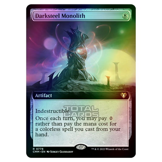 Magic The Gathering - Commander Masters - Darksteel Monolith (Extended Art) - 0778 (Foil)