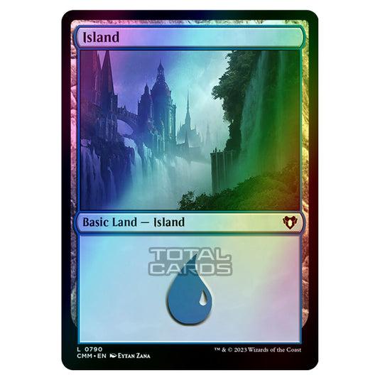 Magic The Gathering - Commander Masters - Island - 0790 (Foil)