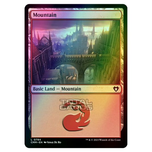 Magic The Gathering - Commander Masters - Mountain - 0794 (Foil)