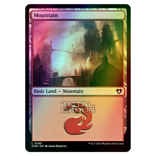 Magic The Gathering - Commander Masters - Mountain - 0795 (Foil)