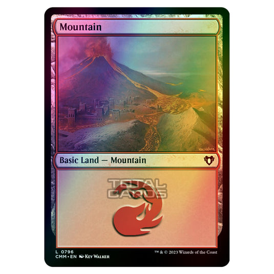 Magic The Gathering - Commander Masters - Mountain - 0796 (Foil)