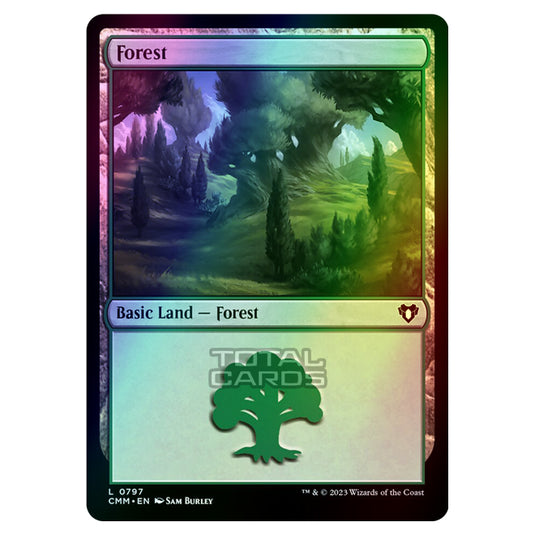 Magic The Gathering - Commander Masters - Forest - 0797 (Foil)