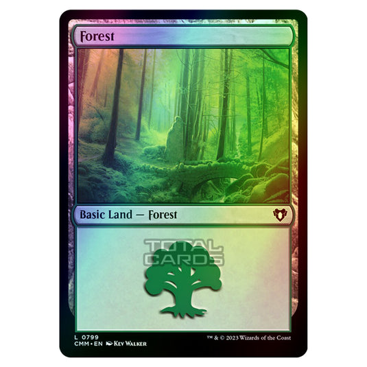 Magic The Gathering - Commander Masters - Forest - 0799 (Foil)