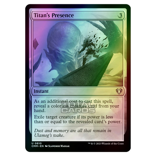 Magic The Gathering - Commander Masters - Titan's Presence - 0810 (Foil)