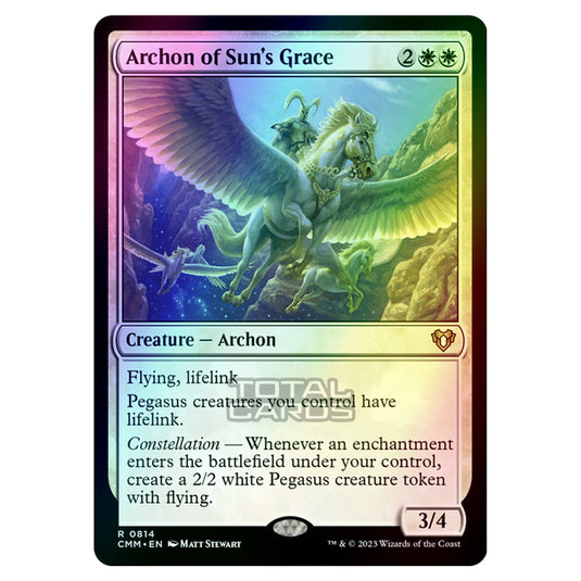 Magic The Gathering - Commander Masters - Archon of Sun's Grace - 0814 (Foil)