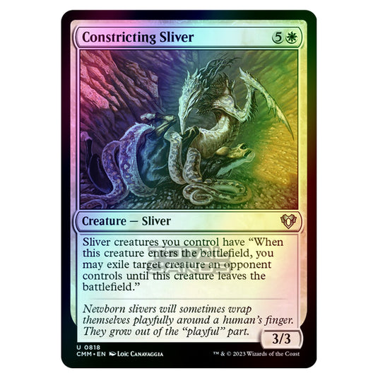 Magic The Gathering - Commander Masters - Constricting Sliver - 0818 (Foil)