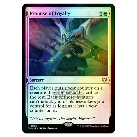 Magic The Gathering - Commander Masters - Promise of Loyalty - 0833 (Foil)