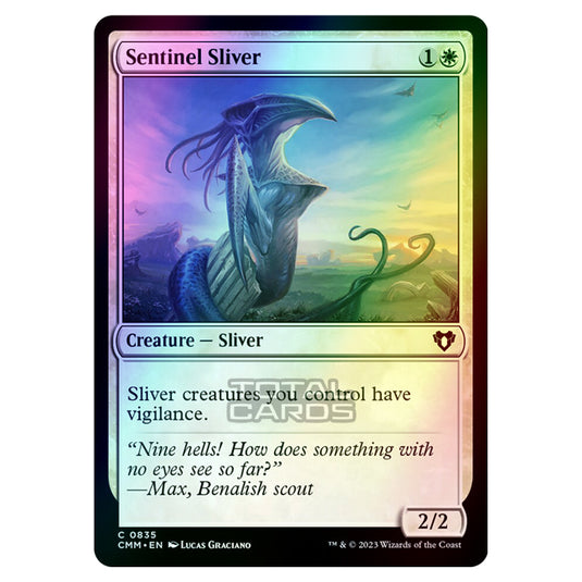 Magic The Gathering - Commander Masters - Sentinel Sliver - 0835 (Foil)