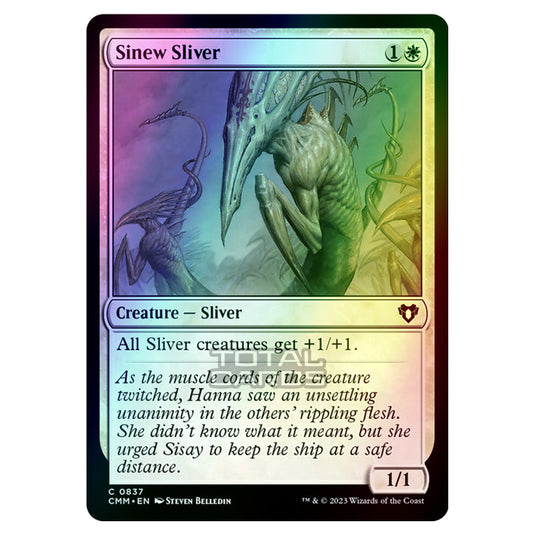 Magic The Gathering - Commander Masters - Sinew Sliver - 0837 (Foil)