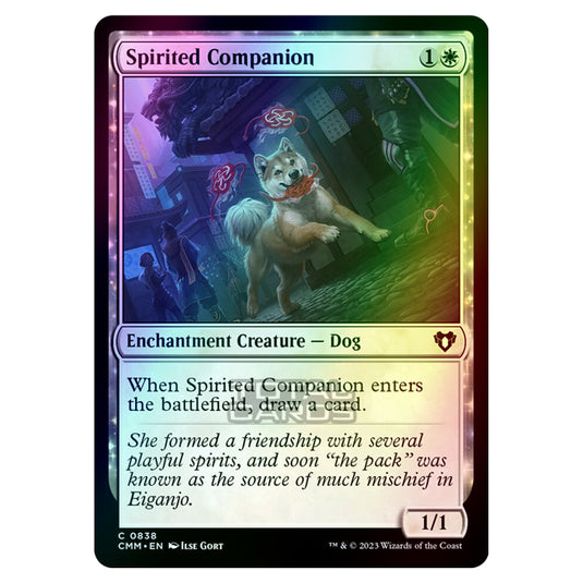 Magic The Gathering - Commander Masters - Spirited Companion - 0838 (Foil)