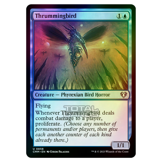 Magic The Gathering - Commander Masters - Thrummingbird - 0858 (Foil)