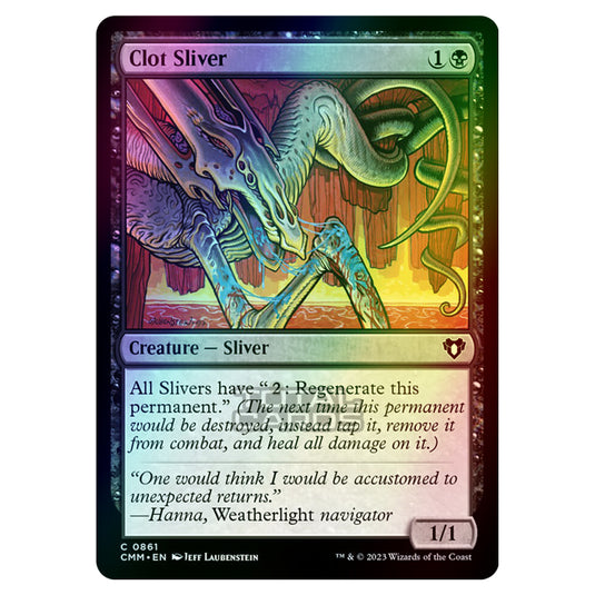 Magic The Gathering - Commander Masters - Clot Sliver - 0861 (Foil)