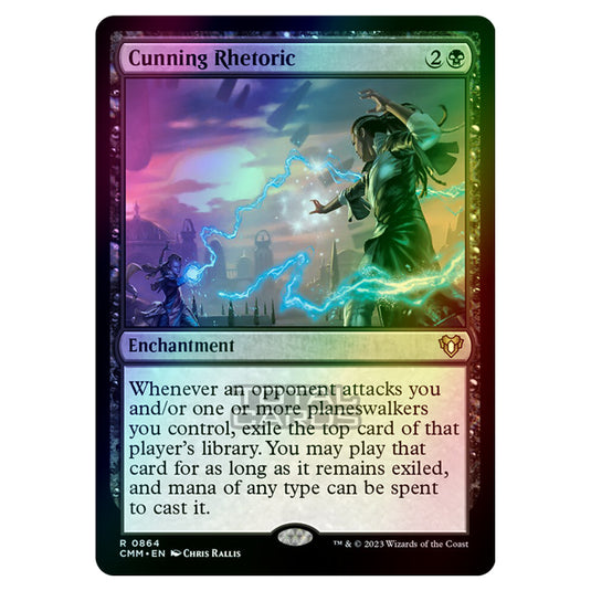 Magic The Gathering - Commander Masters - Cunning Rhetoric - 0864 (Foil)