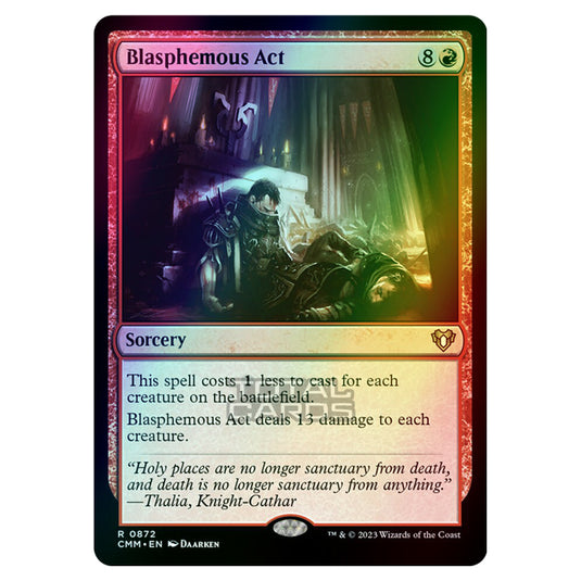 Magic The Gathering - Commander Masters - Blasphemous Act - 0872 (Foil)