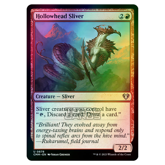 Magic The Gathering - Commander Masters - Hollowhead Sliver - 0878 (Foil)