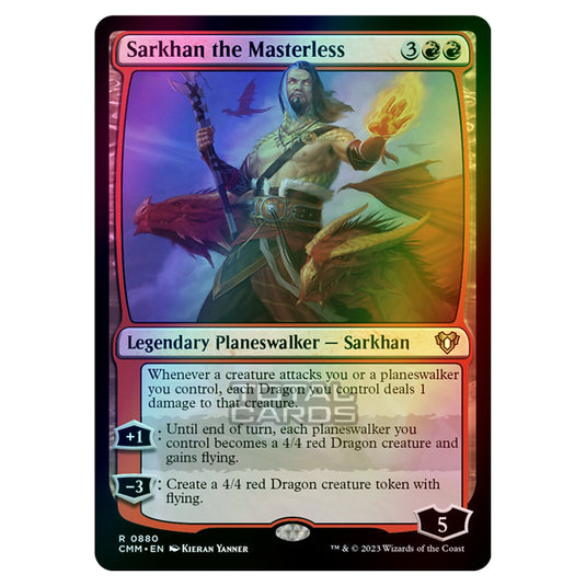 Magic The Gathering - Commander Masters - Sarkhan the Masterless - 0880 (Foil)