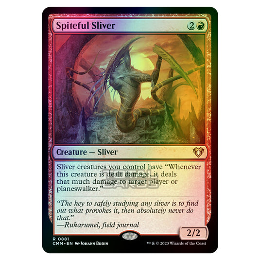 Magic The Gathering - Commander Masters - Spiteful Sliver - 0881 (Foil)