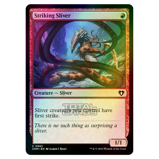 Magic The Gathering - Commander Masters - Striking Sliver - 0882 (Foil)