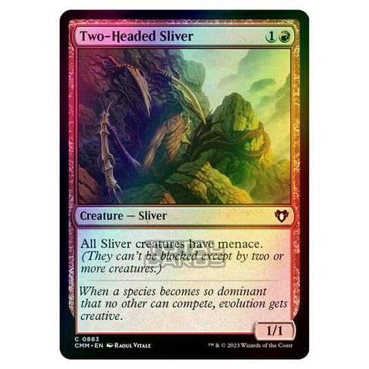 Magic The Gathering - Commander Masters - Two-Headed Sliver - 0883 (Foil)