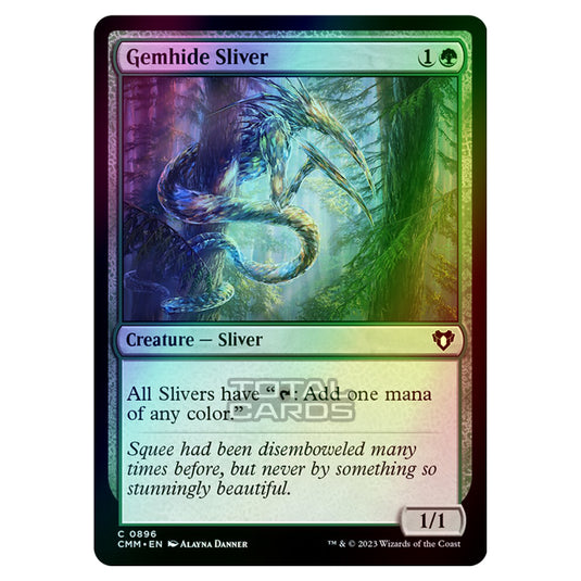 Magic The Gathering - Commander Masters - Gemhide Sliver - 0896 (Foil)