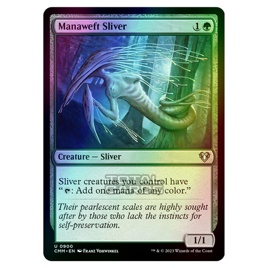 Magic The Gathering - Commander Masters - Manaweft Sliver - 0900 (Foil)