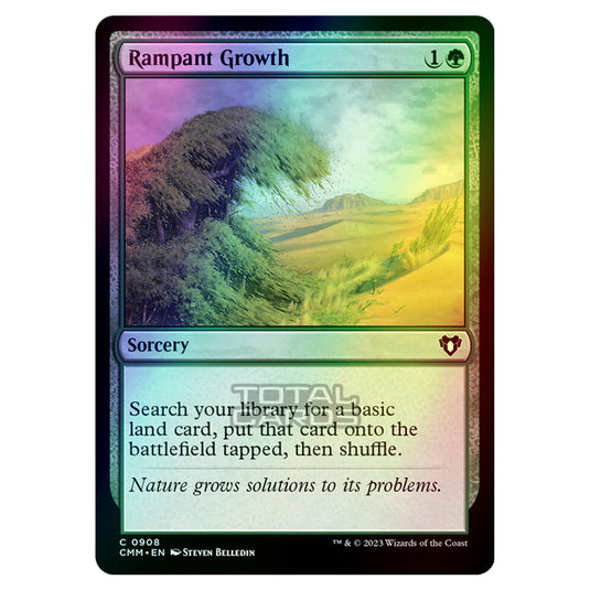 Magic The Gathering - Commander Masters - Rampant Growth - 0908 (Foil)