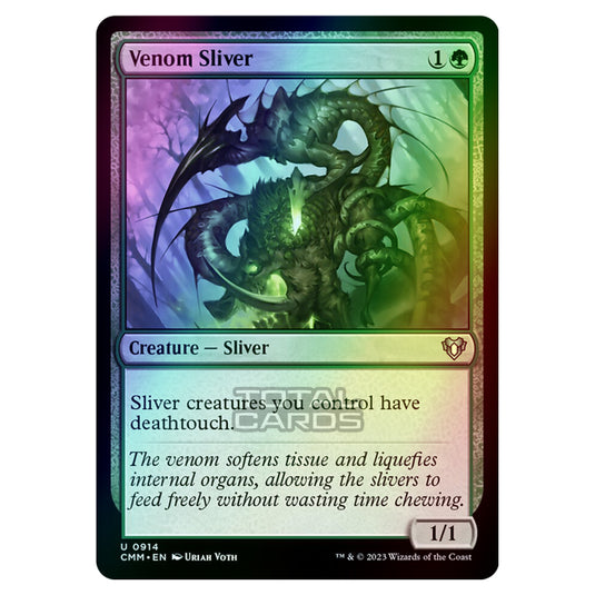 Magic The Gathering - Commander Masters - Venom Sliver - 0914 (Foil)