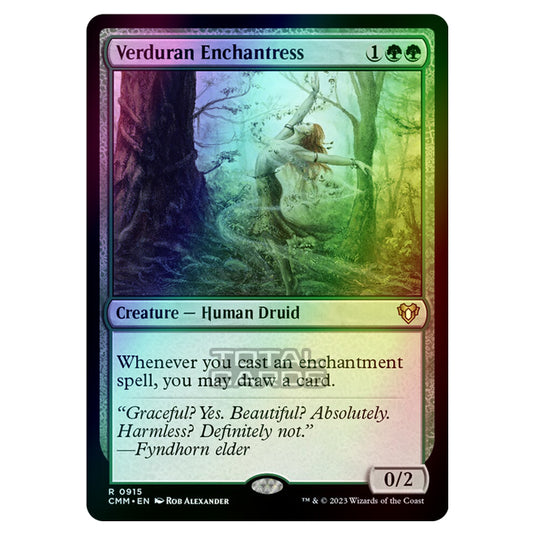 Magic The Gathering - Commander Masters - Verduran Enchantress - 0915 (Foil)