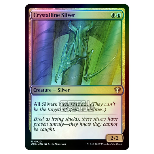 Magic The Gathering - Commander Masters - Crystalline Sliver - 0920 (Foil)