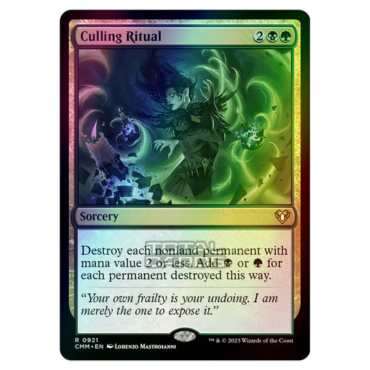 Magic The Gathering - Commander Masters - Culling Ritual - 0921 (Foil)