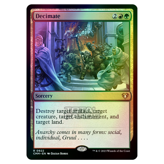 Magic The Gathering - Commander Masters - Decimate - 0922 (Foil)