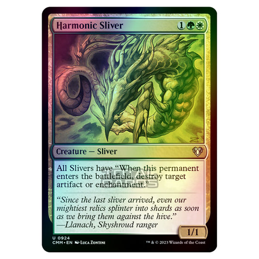 Magic The Gathering - Commander Masters - Harmonic Sliver - 0924 (Foil)