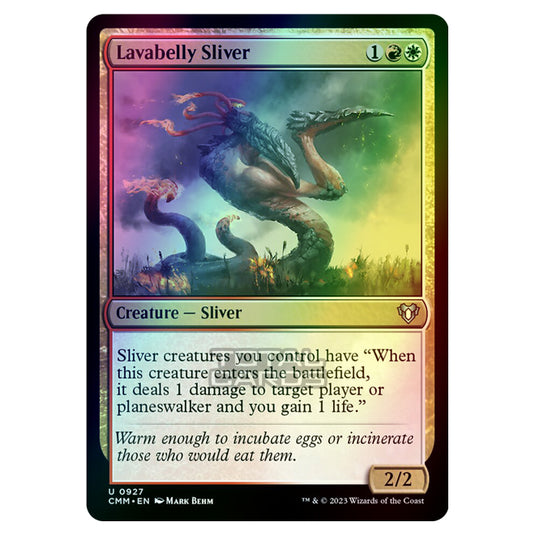 Magic The Gathering - Commander Masters - Lavabelly Sliver - 0927 (Foil)