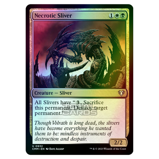 Magic The Gathering - Commander Masters - Necrotic Sliver - 0932 (Foil)