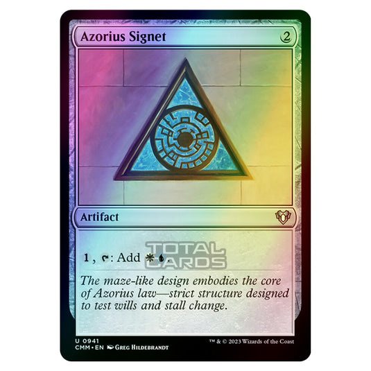 Magic The Gathering - Commander Masters - Azorius Signet - 0941 (Foil)