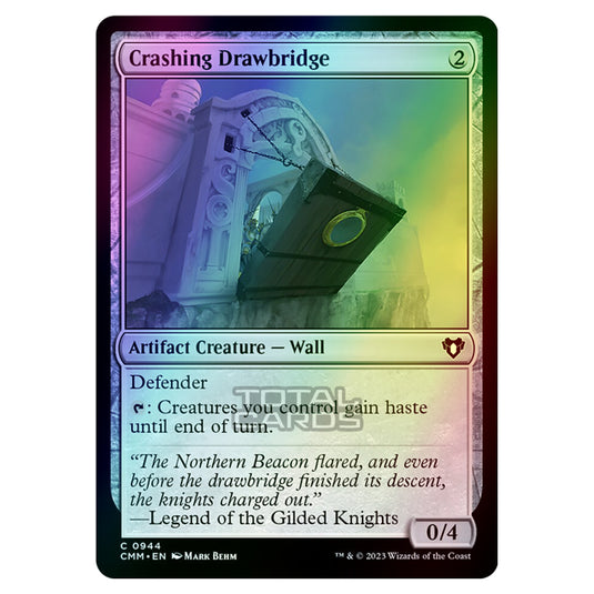 Magic The Gathering - Commander Masters - Crashing Drawbridge - 0944 (Foil)