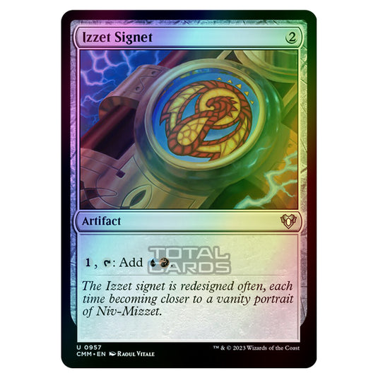 Magic The Gathering - Commander Masters - Izzet Signet - 0957 (Foil)