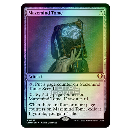 Magic The Gathering - Commander Masters - Mazemind Tome - 0959 (Foil)