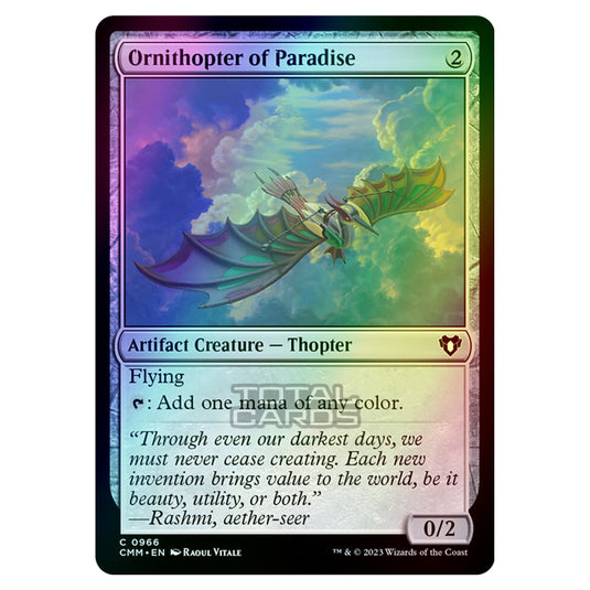 Magic The Gathering - Commander Masters - Ornithopter of Paradise - 0966 (Foil)