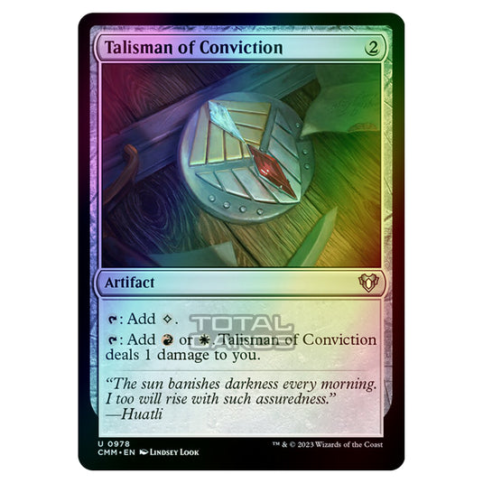 Magic The Gathering - Commander Masters - Talisman of Conviction - 0978 (Foil)