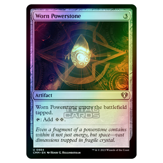 Magic The Gathering - Commander Masters - Worn Powerstone - 0984 (Foil)